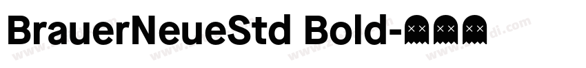 BrauerNeueStd Bold字体转换